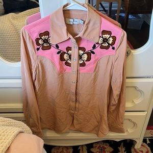 Silk coach western shirt